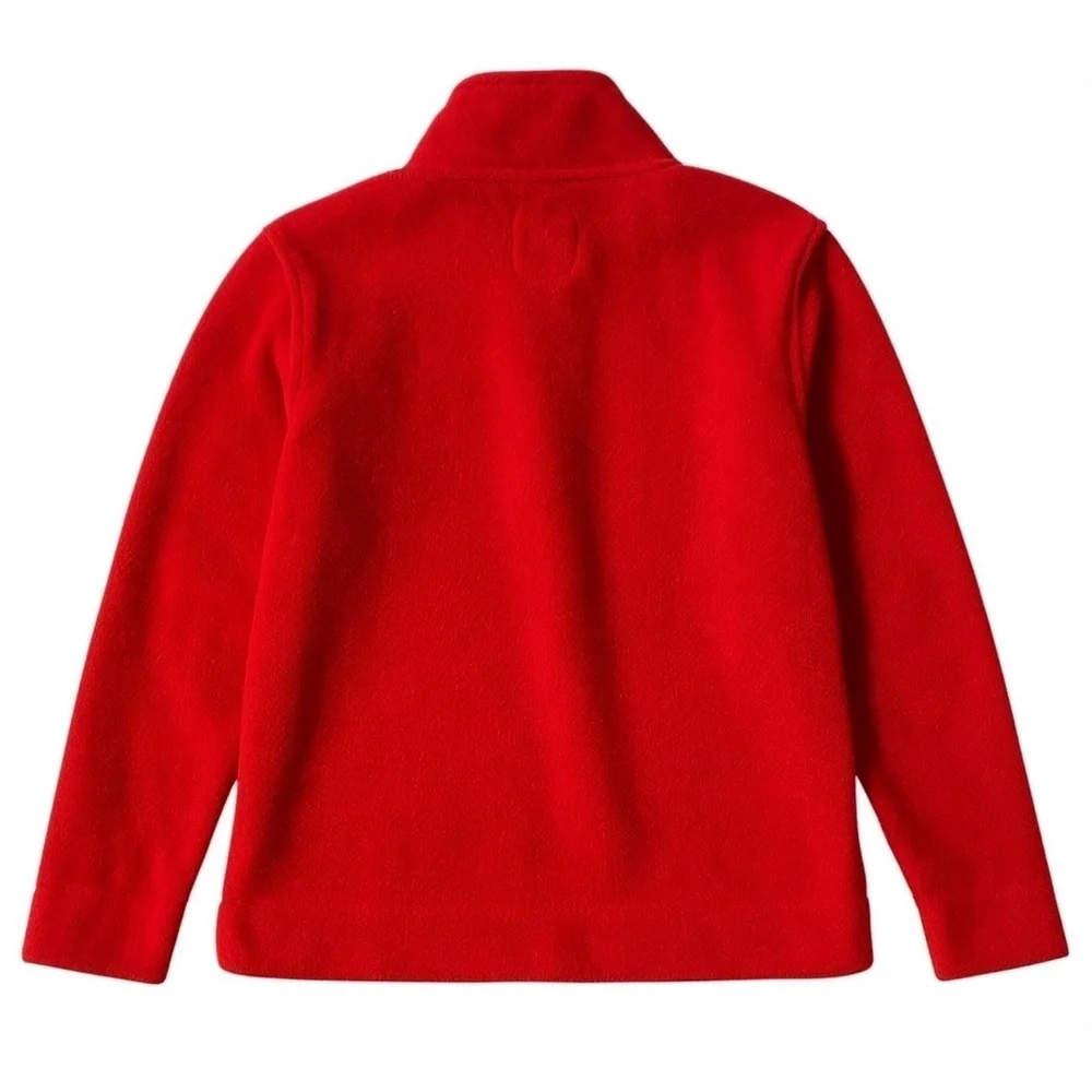 Old Navy Kids Red Fleece 1/4 Zip Pullover Warm Outdoor Hiking Layer Size 8